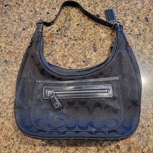 black coach handbag